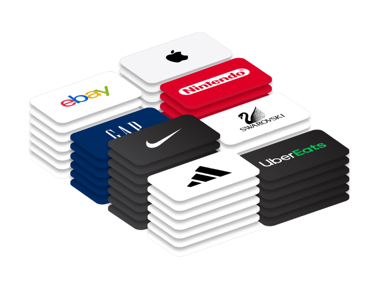 Buy gift cards in bulk from the most popular brands